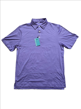 Men's Inward Half Purple Polo Shirt M